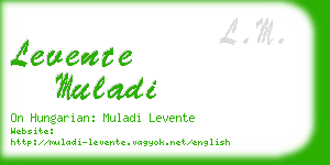 levente muladi business card